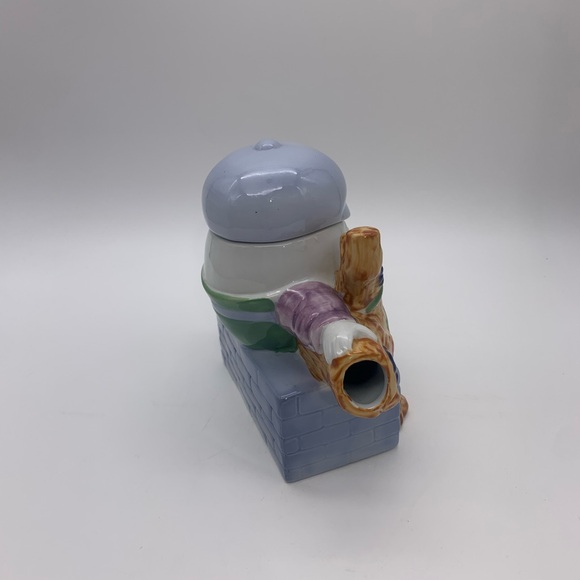 Decorative 16 Oz Humpty Dumpty VTG. Ceramic Teapot With Hat Lid & Handle FEITX - Picture 6 of 15